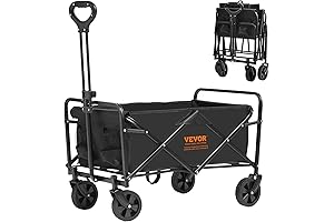VEVOR Multi-Purpose Collapsible Shopping Cart with Wheels