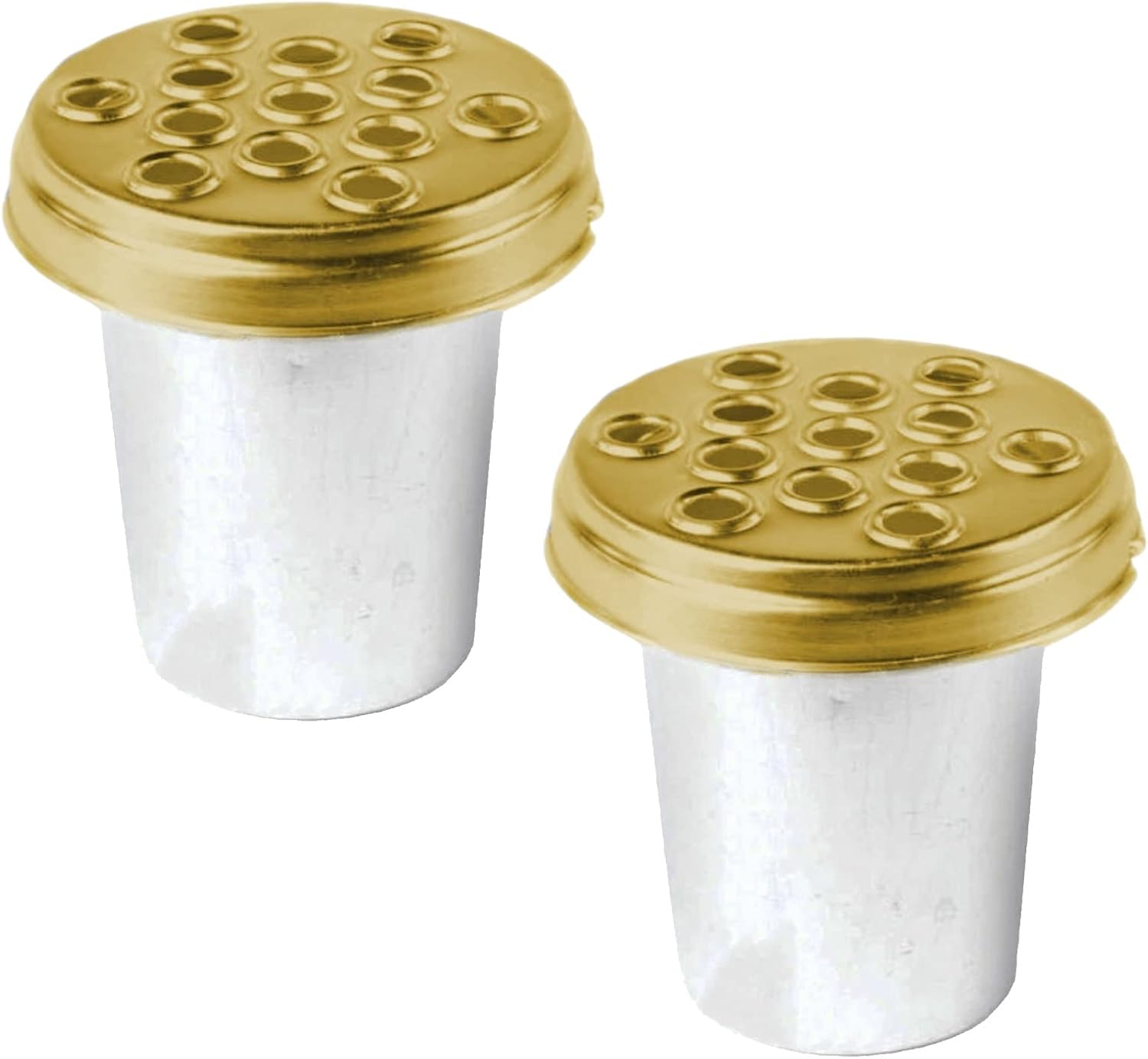 Grave Flower Holders Set of 2 Aluminium Memorial Vases for