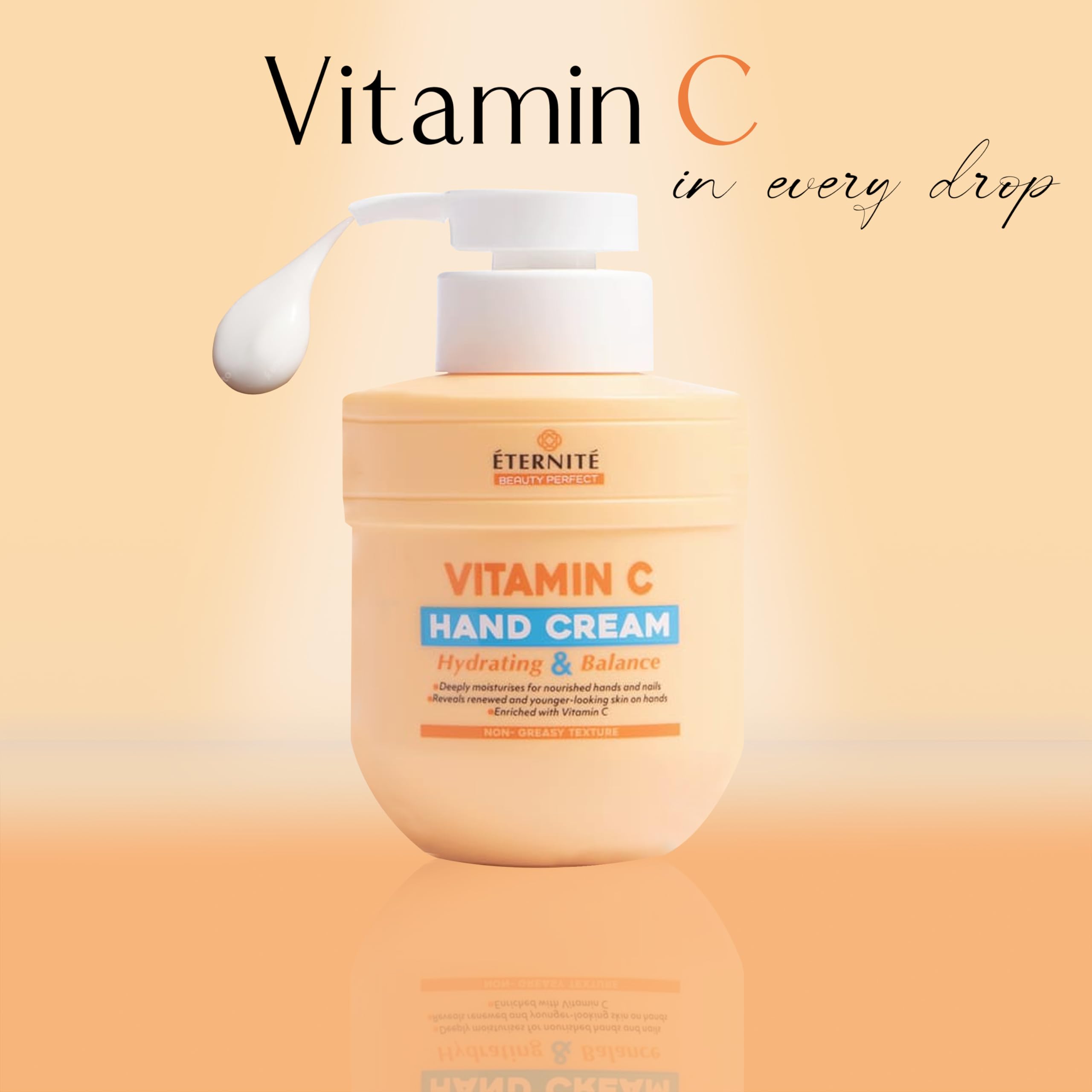 Katsy Style Hand Cream 300ml - Vitamin C, Hydrating and Nourishing for Chapped Skin and Nails (Pack of 2) - Image 4