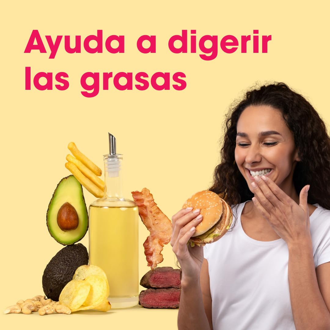 Intoleran Lipase Mix Enzimas Digestivas - 108 cápsulas | Favorece la digestión de las grasas, puro, vegano y sin gluten
