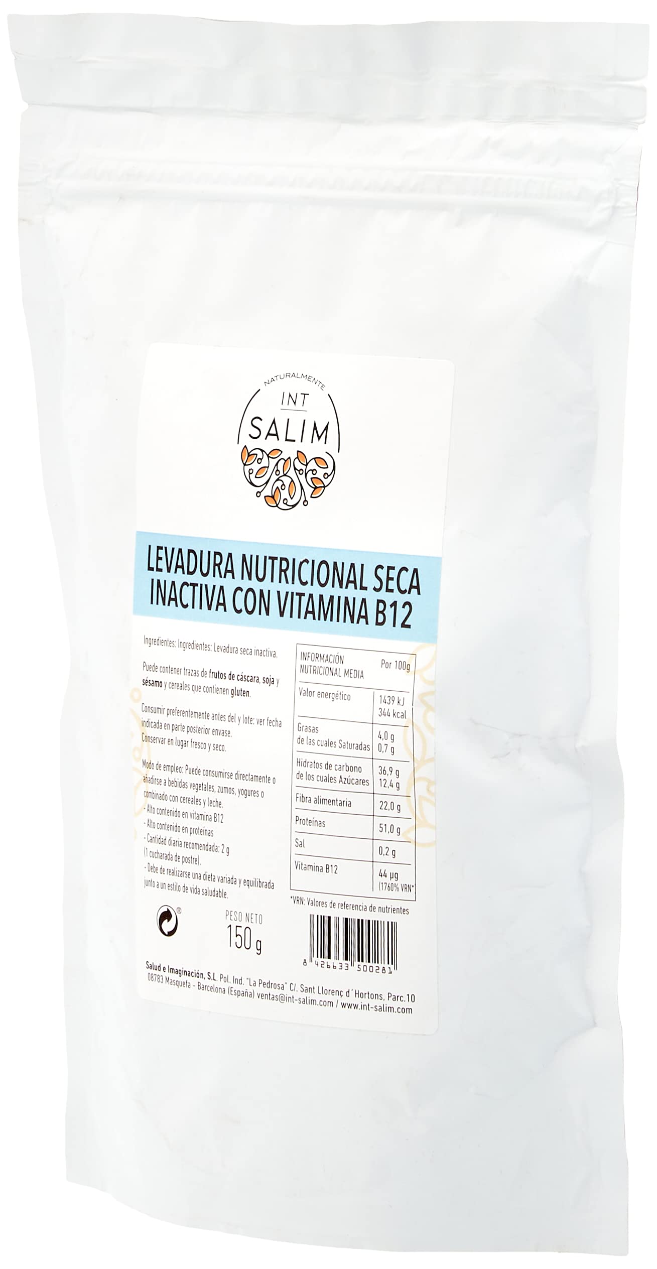 LEVADURA NUTRICIONAL SECA INACTIVA