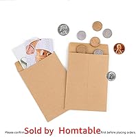 Vista 6 de Paquete de 200 sobres pequeños para monedas, sobres autoadhesivos de papel kraft para semillas, mini partes, artículos pequeños, paquetes