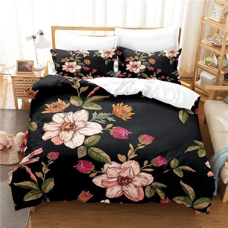 Parure de lit 90x190 enfant noire pour une chambre d'ado moderne et épurée