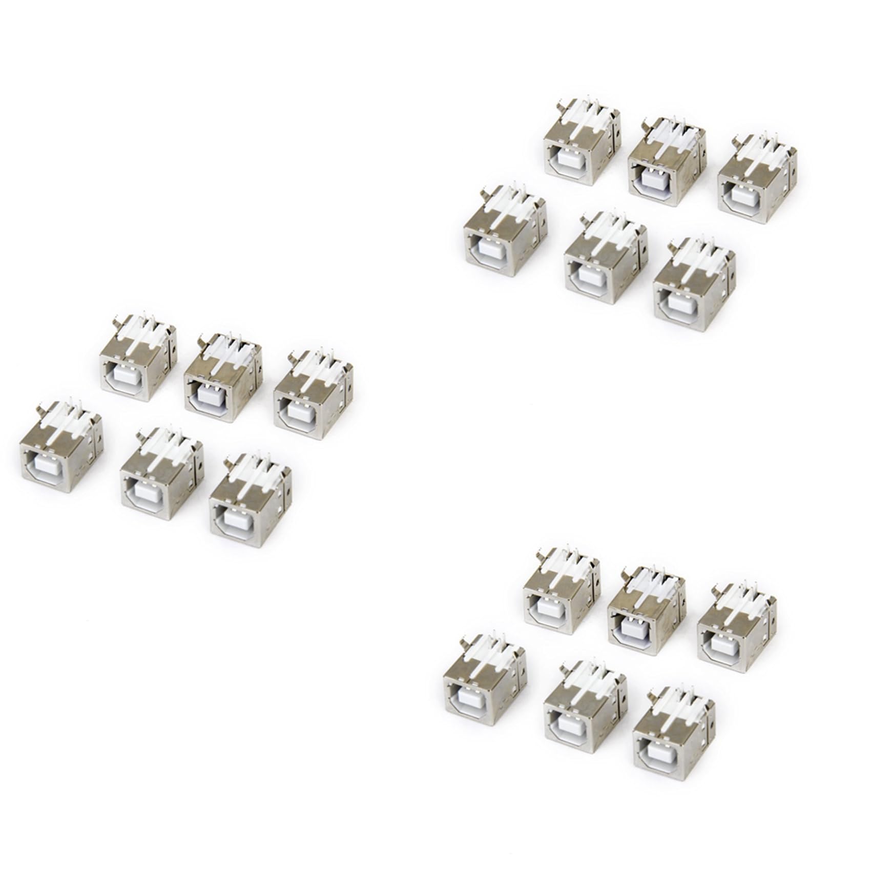 Jnchdghwa Women's As Shown Lot Of 18Pcs Replacement Usb Connector Socket Type B Right Angle