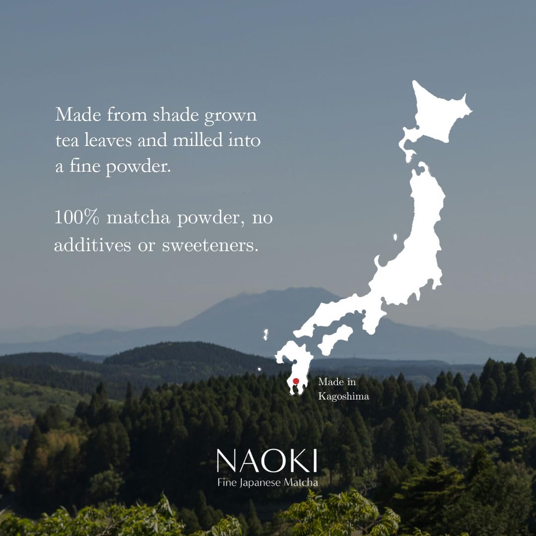 Naoki Matcha Barista Blend Premium Grade Matcha - Authentic Japanese First Harvest Premium Grade Matcha Green Tea Powder — view 3