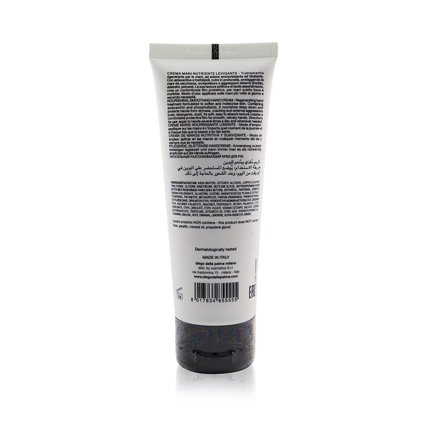 Diego dalla Palma Astaxanthin Pflegende Glättungs-, Schönheits- und Kosmetik-Handcreme, 75 ml