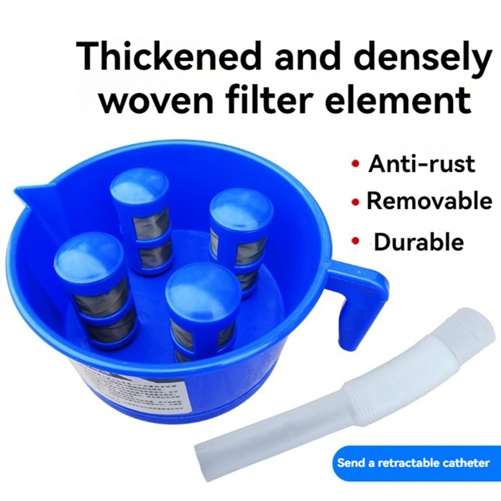 Trichterförmiger Öl- und Wasserabscheider mit Vier Filterelementen, Zubehör für die Von - und Benzinfiltern