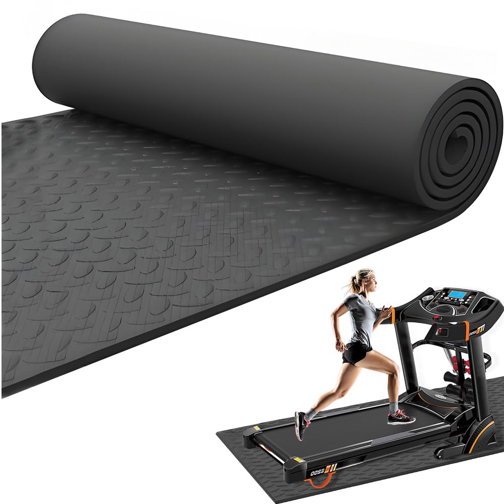 Alfombra De Equipo, Esterilla Protectora De Suelo, Antideslizante, Aislamiento Acústico Para Equipo De Ejercicio, Cintas De Correr, Bicicleta Estática, Elíptica, Banco De Pesas(200x100cm)