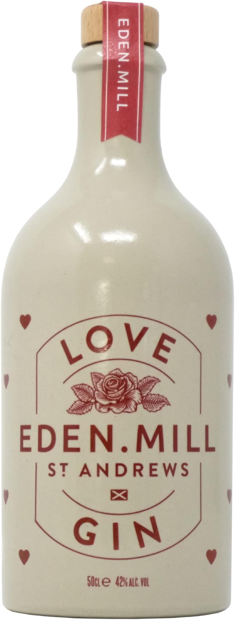 Eden MillLove Gin - Scottish Light Pink Gin - Raspberry, Rose, Goji Berries & Botanicals - 70cl, 42% ABV