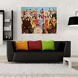 Poster Affiche Les Beatles Album St Pepers Couverture Pop - Les Beatles, Paul McCartney, John Lennon, RIngo Starr, George Harrison Poster Affiche Les Beatles Album St Pepers Couverture Pop – Image 2