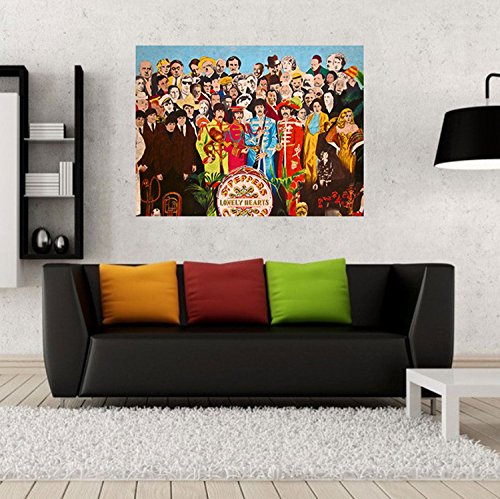 Poster Affiche Les Beatles Album St Pepers Couverture Pop - Les Beatles, Paul McCartney, John Lennon, RIngo Starr, George Harrison Poster Affiche Les Beatles Album St Pepers Couverture Pop – Image 3