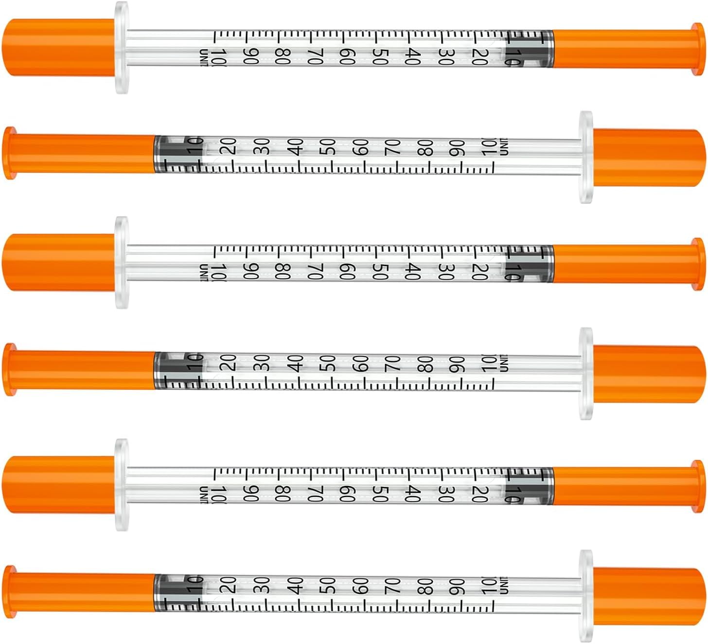30G 1ml/cc 1/2"(12.7mm) Individually Wrapped lab syringes，Pack of 100