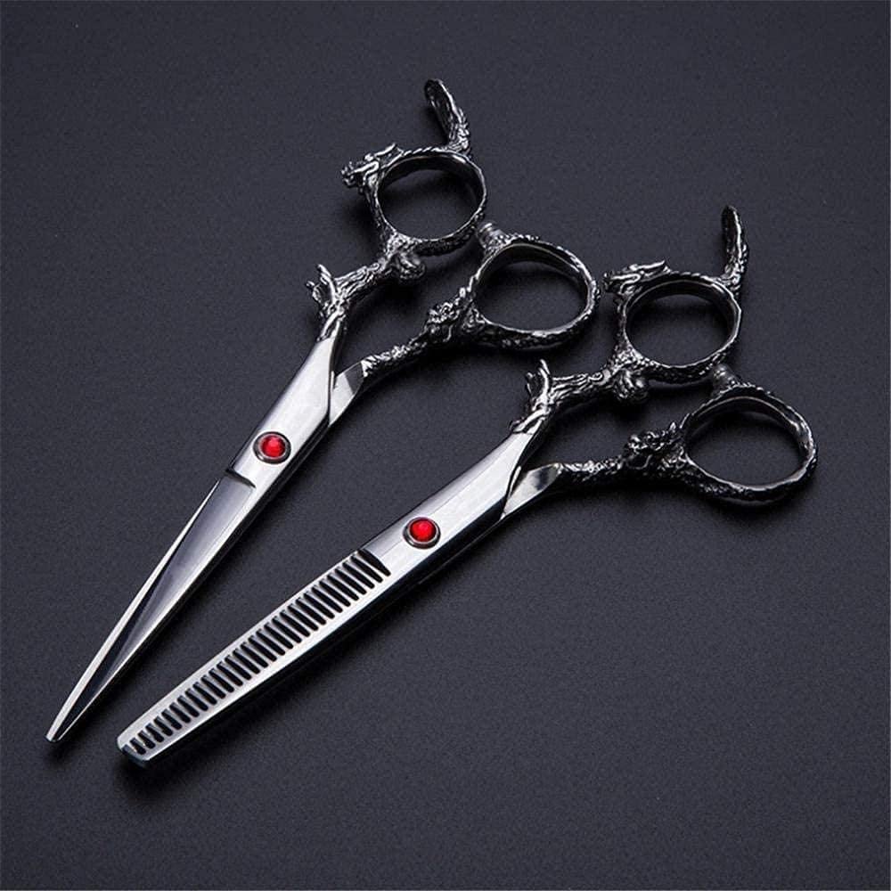 Ciseaux de coiffure professionnels pour coupe et effilage de cheveux 6 pouces