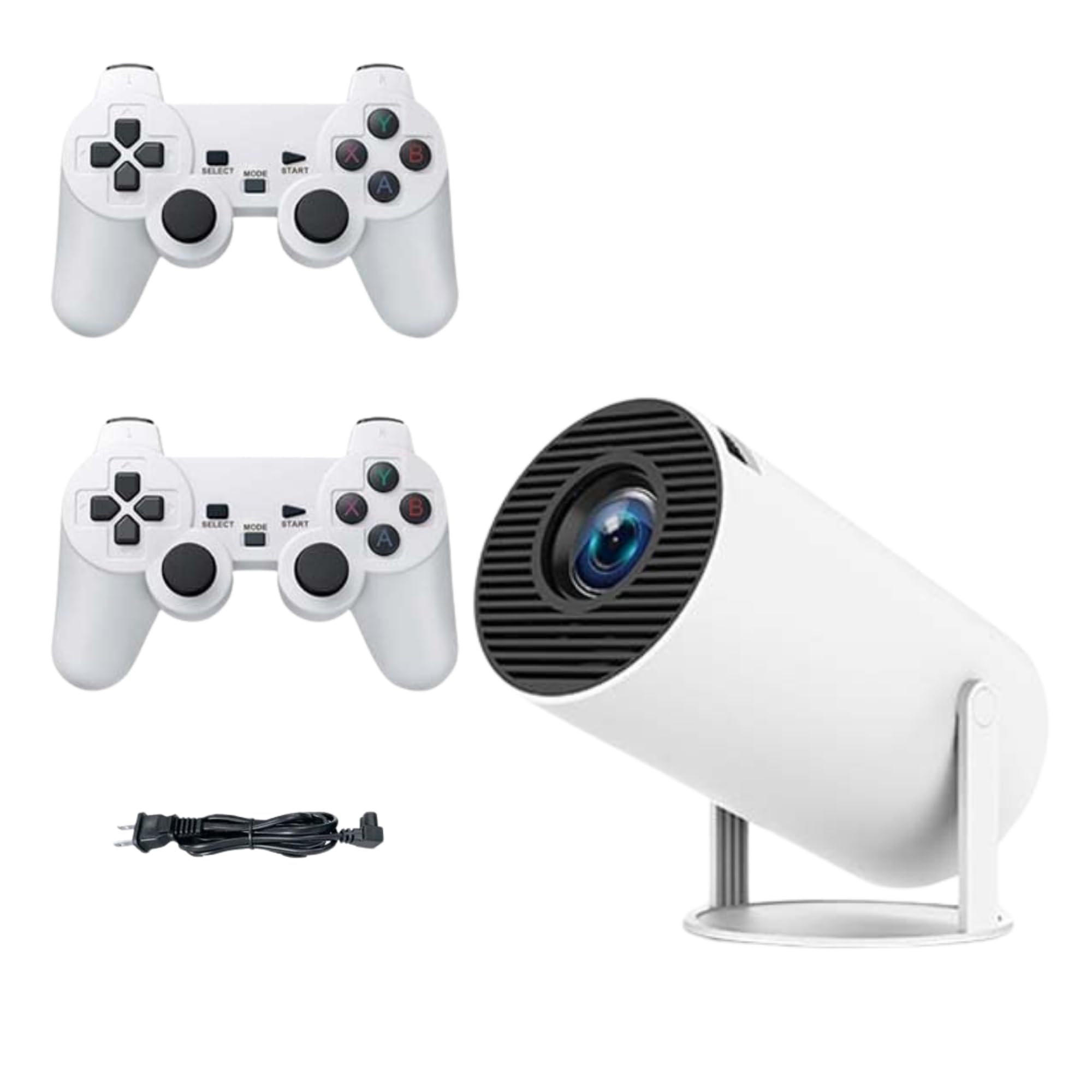 Drumstone TopRated ππππ« πππ«π«ππ§ππ² X10 Plus Retro Game Console Projector Gift | 4K HD Gaming Projector with WiFi HDMI | Classic Video Games with 2 Wireless Controllers | Home Entertainment