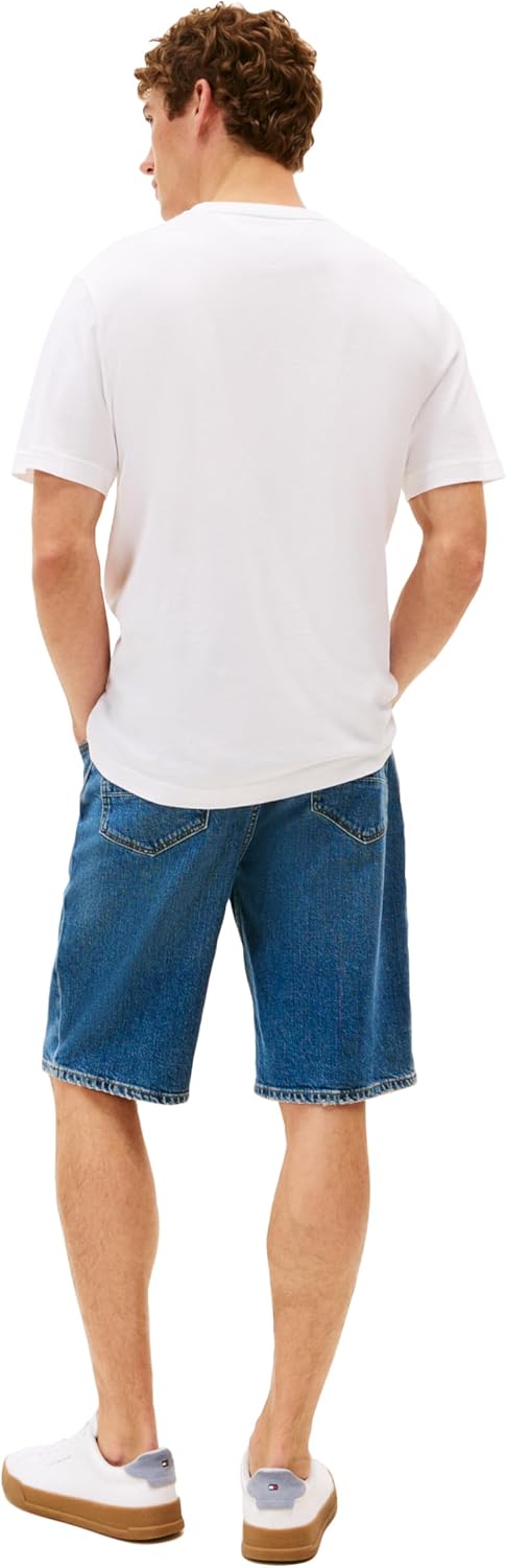 Tommy Hilfiger Mens Short Sleeve Cotton Graphic T-Shirts with Signature Stripe Logo, Also Available in Big & Tall - Image 5