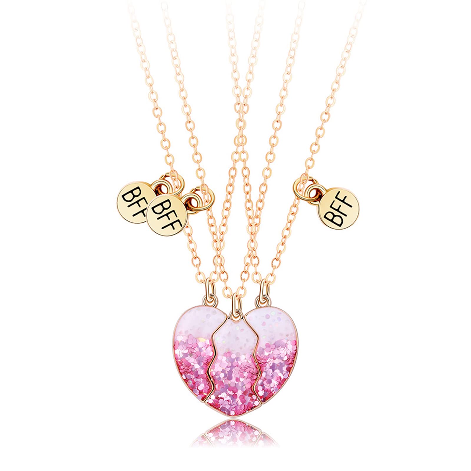 YANCHUN Womens Bff Necklaces For 3 Friend, Brass, No Gemstone (B0BZY8YZWB) Amazon Price History, Amazon Price Tracker