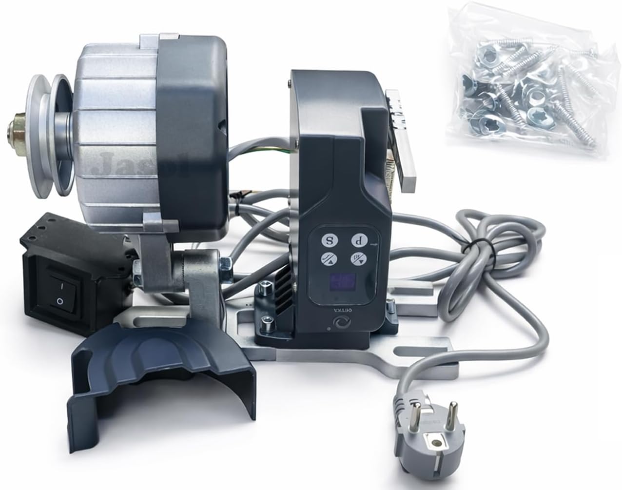 Jasol Sewing Machine Servo Motor for Industrial Machine Heavy Duty Power Saving Electronic Servo Motor (500W), Blue