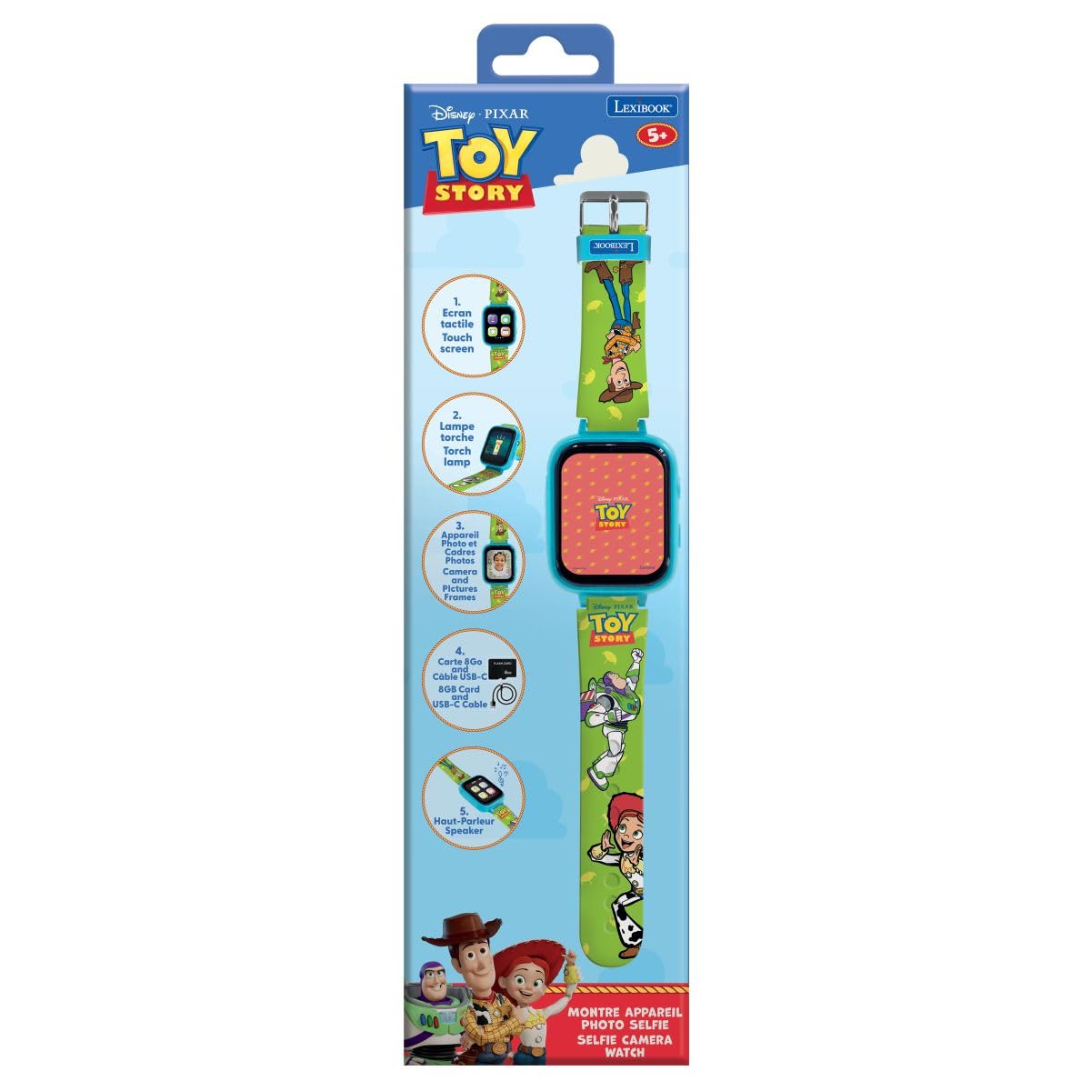 Lexibook, Toy Story Montre Caméra, DMW070TSLXB | Écran couleur, appareil photo, 8GB carte mémoire