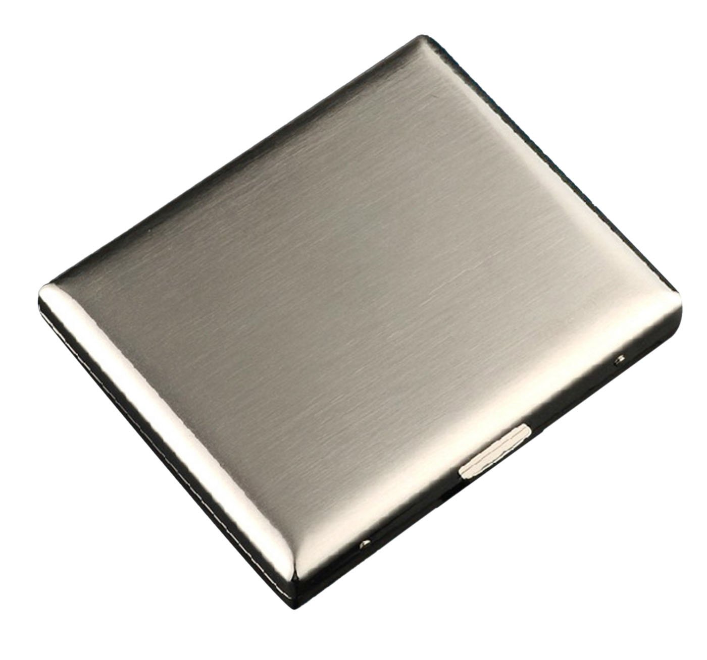kuboy cigarette case Kuboy 20 Cigarette Permanent Cigarette Case (96 x 84 x 18 mm), Cigarette  Box Cigarette Box Nickel (Brush) Cigarette Box : Amazon.se: Health &
