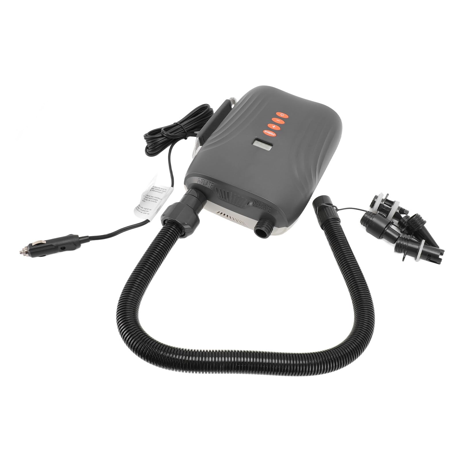 Bomba Eléctrica de Alta Presión de 20 PSI con Conector de 2 V para la Inflación de Barcos, Tableros y Carpas