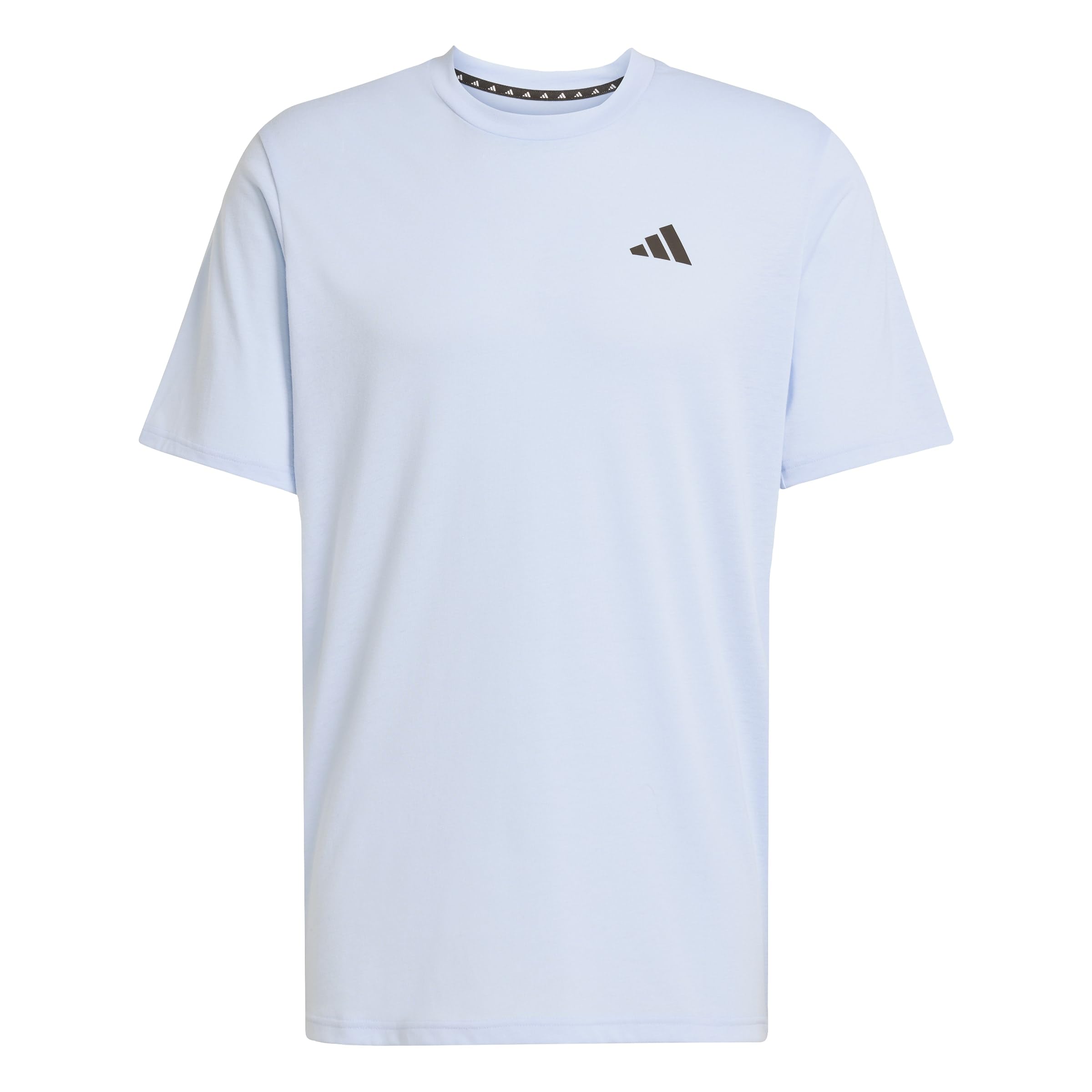 adidas Men's Train Essentials Feelready Training Tee, Glow Blue/Black, S