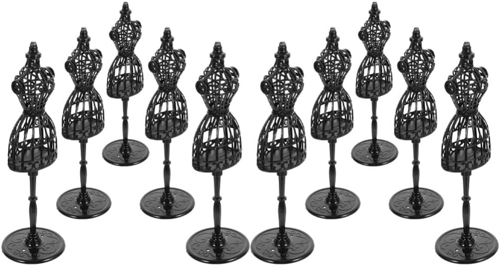 Toddmomy Teen Girl Dress Form 10pcs Plastic Doll Clothes