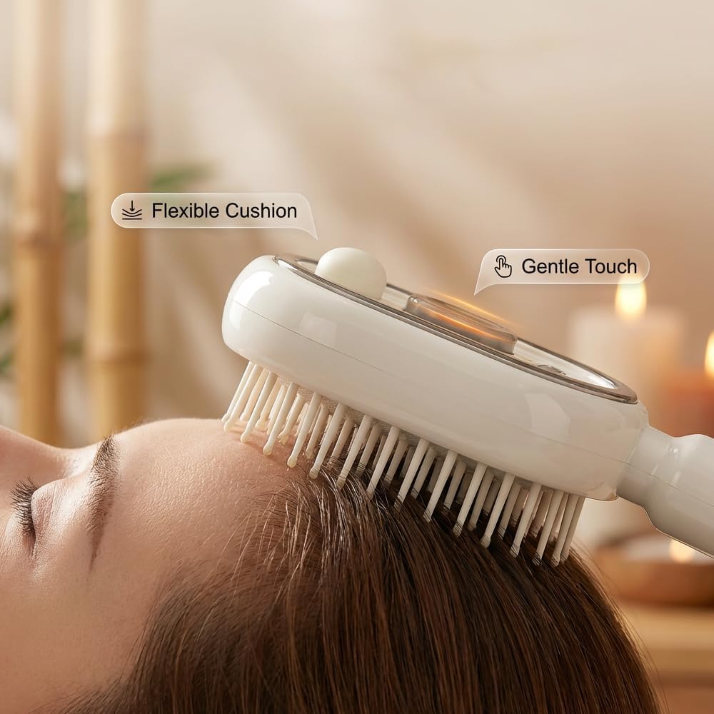 Brosse à Cheveux Électrique Vapeur 2026 – Brosse Lissante Rechargeable avec Pulvérisation d’Eau, Démêlant, Anti-Frisottis et Antistatique pour Cheveux Longs et Courts (Violet)