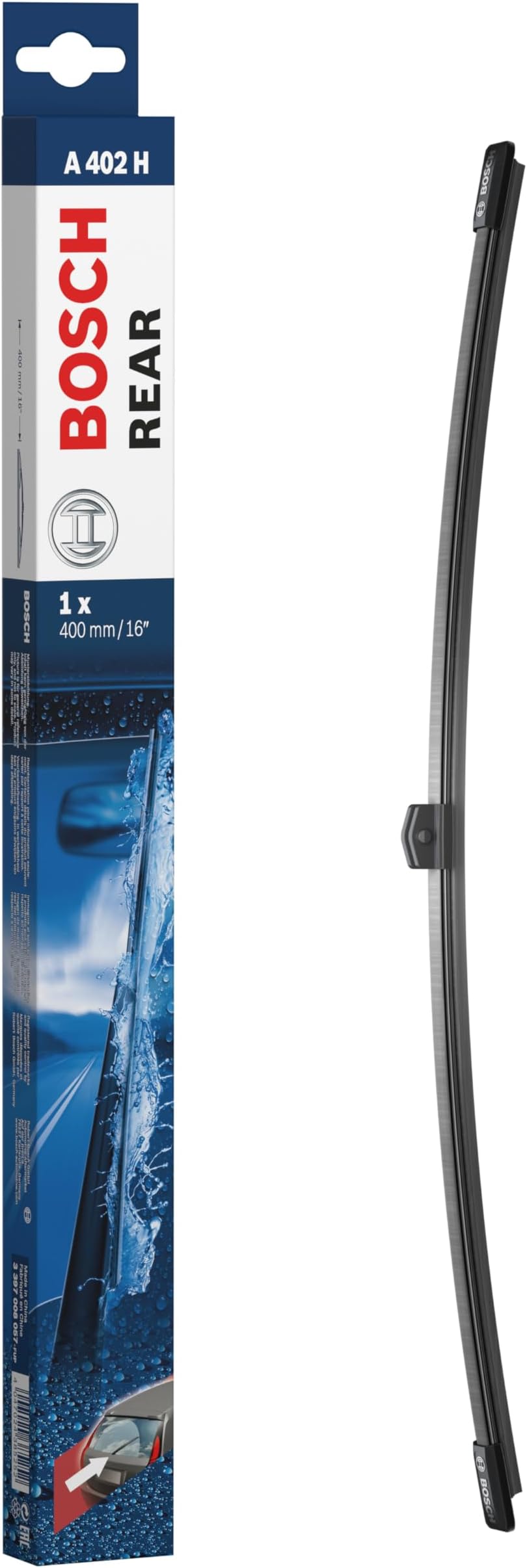 Bosch Rear Wiper Blade A402H/3397008057 Original Equipment Replacement- 16 (Pack of 1)