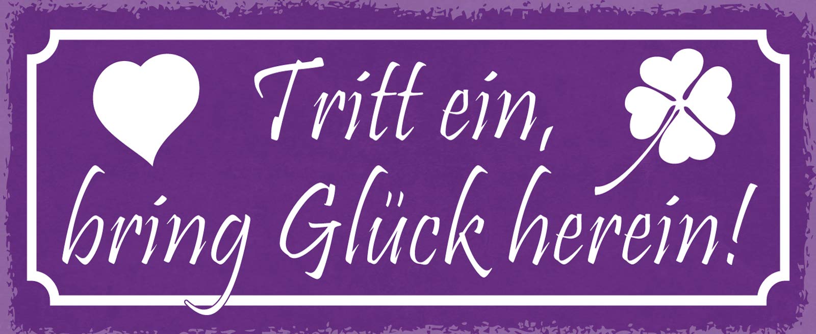 1art1 Zerbino Stelle Alpine Con Scritta Grüß Gott, Tritt Ein, Bring Glück Herein - 60x40 Cm, Superficie In Poliammide, Antiscivolo, Lavabile In Lavatrice