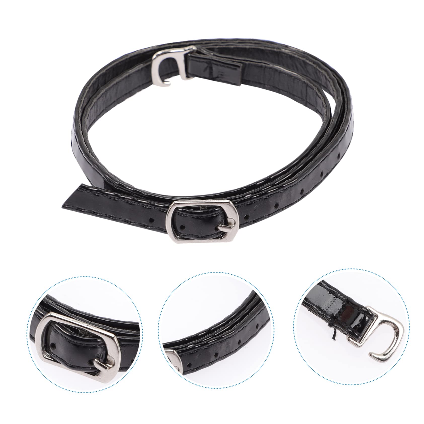 SHERCHPRY cordones de tacones altos extensor de la correa del zapato cordones elásticos cordones de zapatos de cuero correas de tacón para tacones altos imitación de cuero