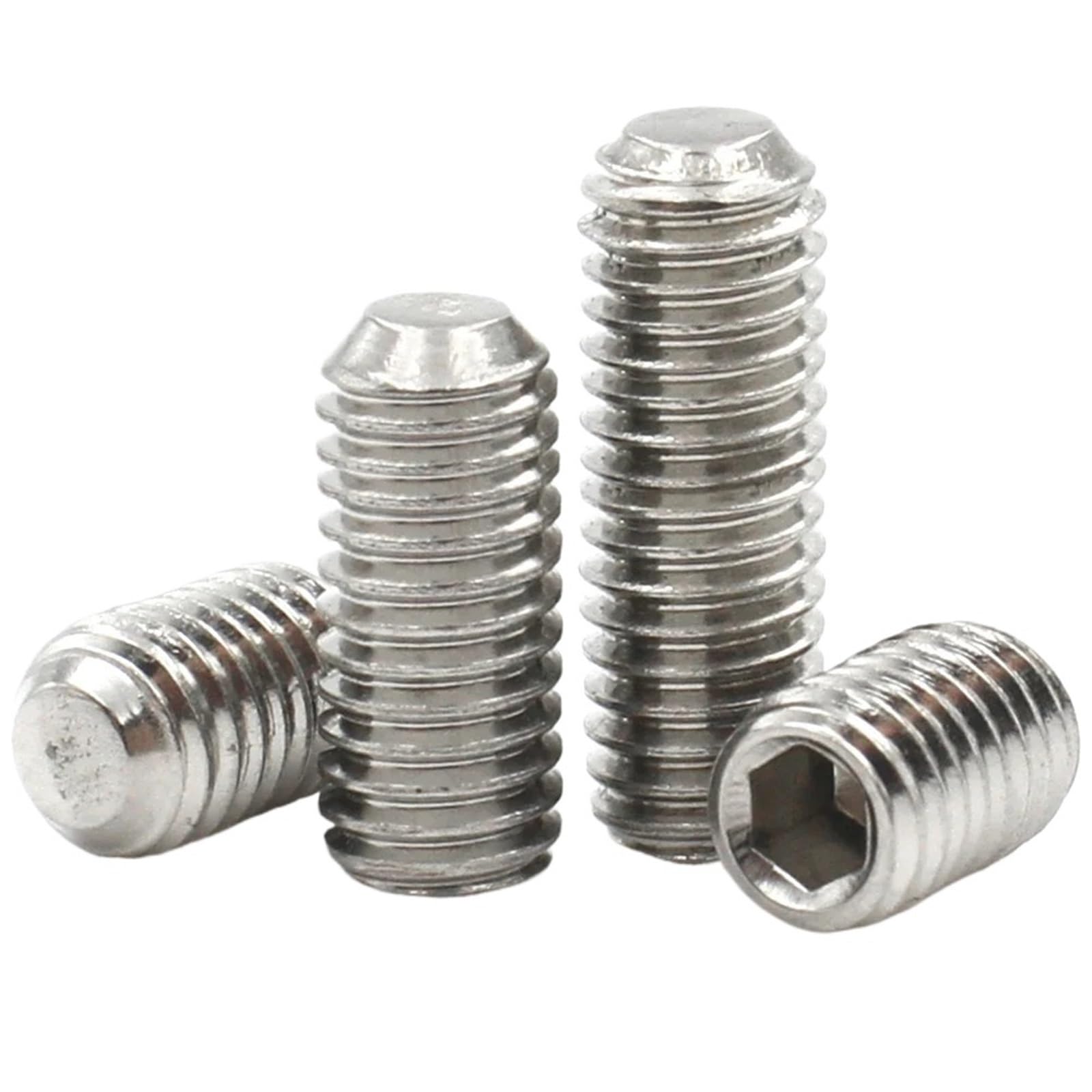 Tornillos de fijación hexagonales sin cabeza, Tornillos de fijación hexagonales de acero inoxidable 304, punta de copa sin cabeza, M3-M16, paquete de 10(30mm,M14 (10pcs))