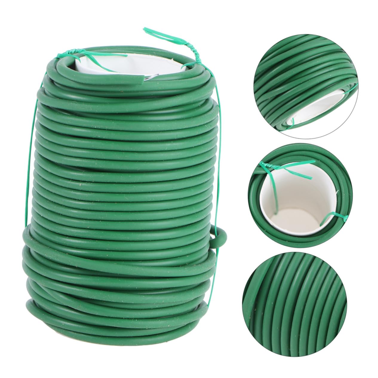 Attaches de Fixation pour Plantes de Jardin, 2 Rouleaux Tpr Fer Vert