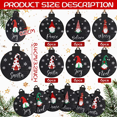 Décorations de Noël noires pour remplacer les suspensions cassables - 3