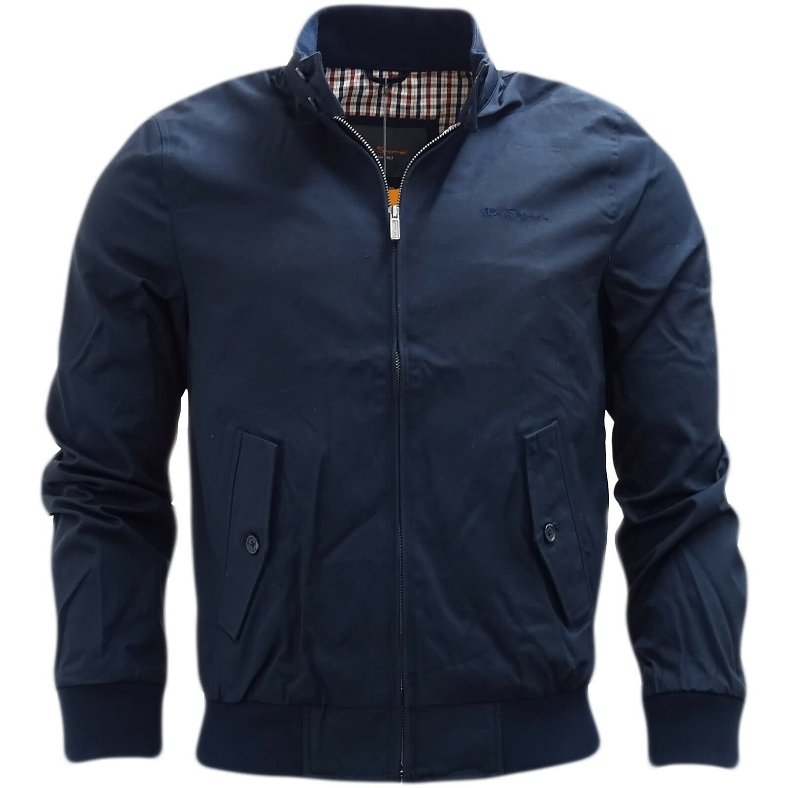 Ben Sherman Mens Mens The Script Harrington Jacket in Navy - L