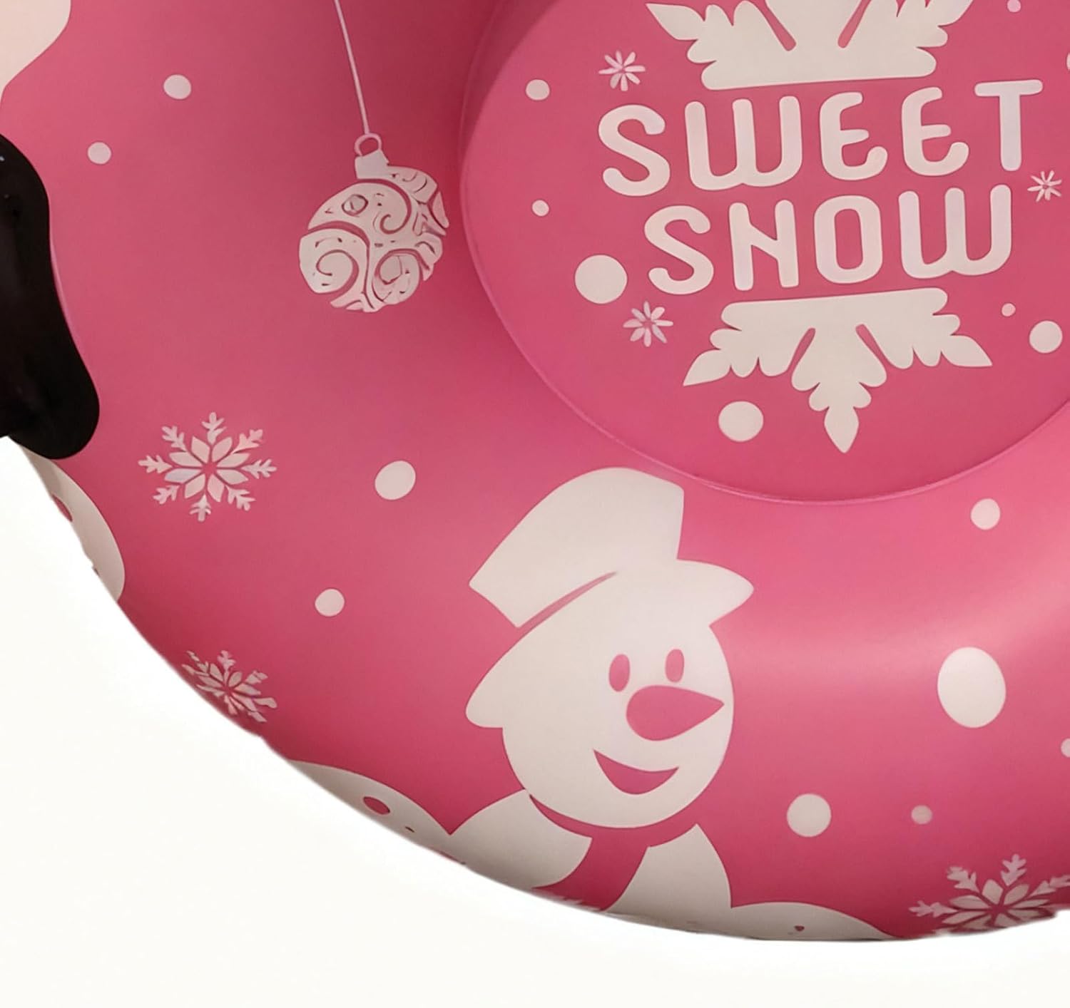 Portable Snow Tubes Kids, Christmas Inflatable Snow Sled, Holiday Sledding Ring, Durable Outdoor Fun Accessory for Driveway Walkway Pool Gathering Party Beach Sports Winter Play