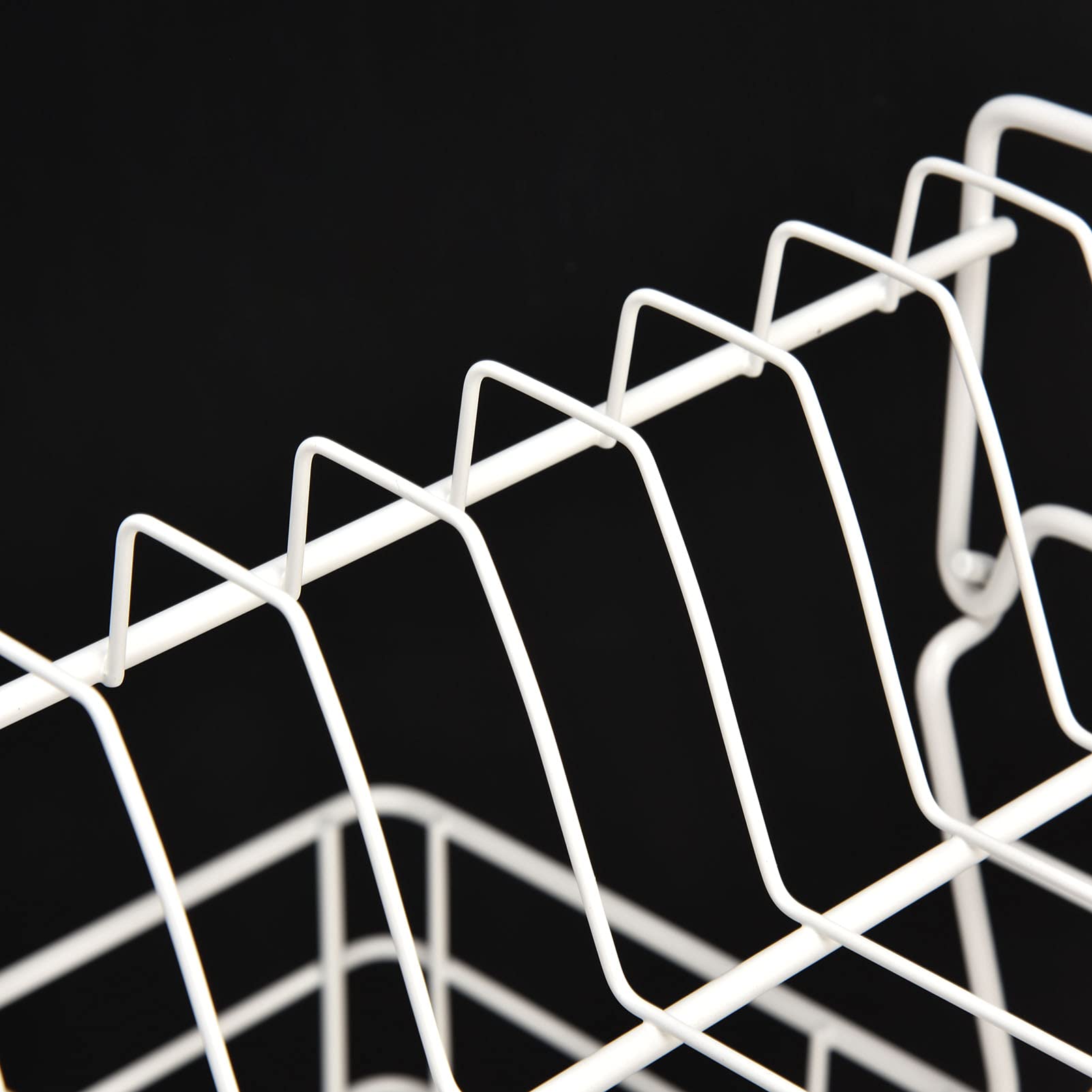 Fdit Soporte para Platos, Cesta para Vajilla, Palillos, Marco para Palillos, Soporte Doble para Platos, Escurridor, Póster, Encimera para Soporte de Exhibición, Estante