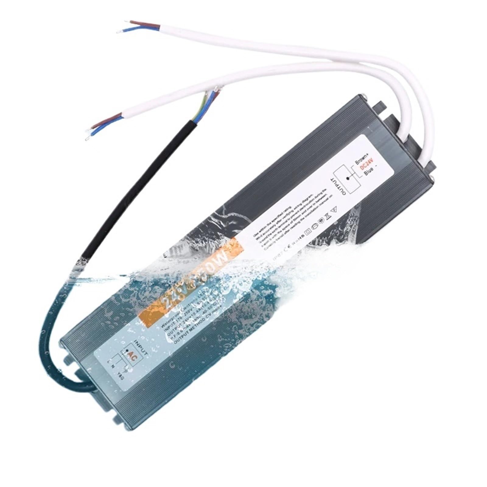 Lighting Transformer LED 24V 300W étanche IP67 haute performance