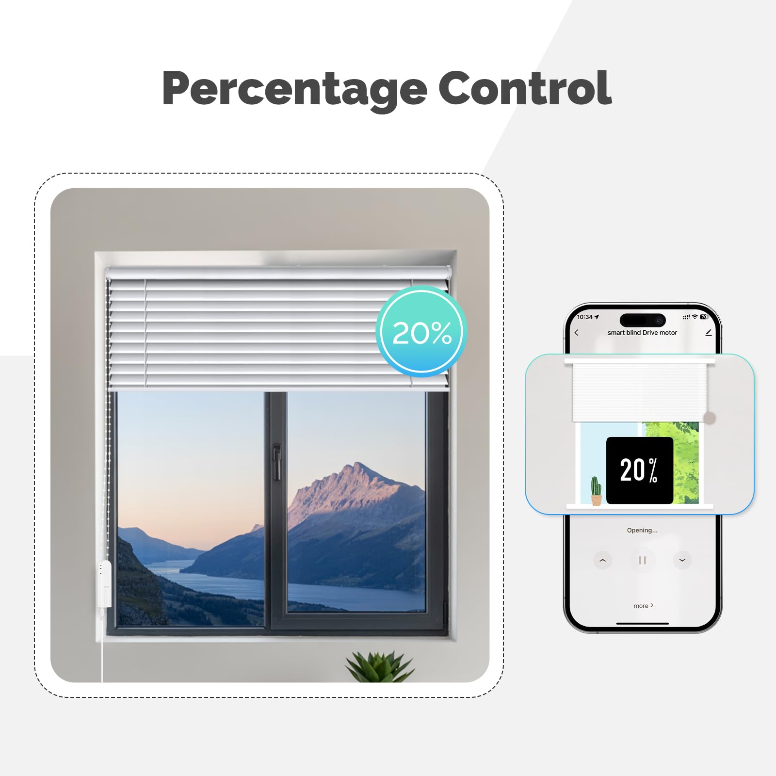 Persianas enrollables Inteligentes con WiFi, Controlador de Motor, Cortinas eléctricas, automatización, persiana, Cuenta Alexa Home