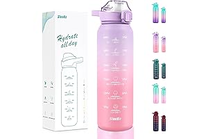 1 Liter Insulated Water Bottle with Time Marker