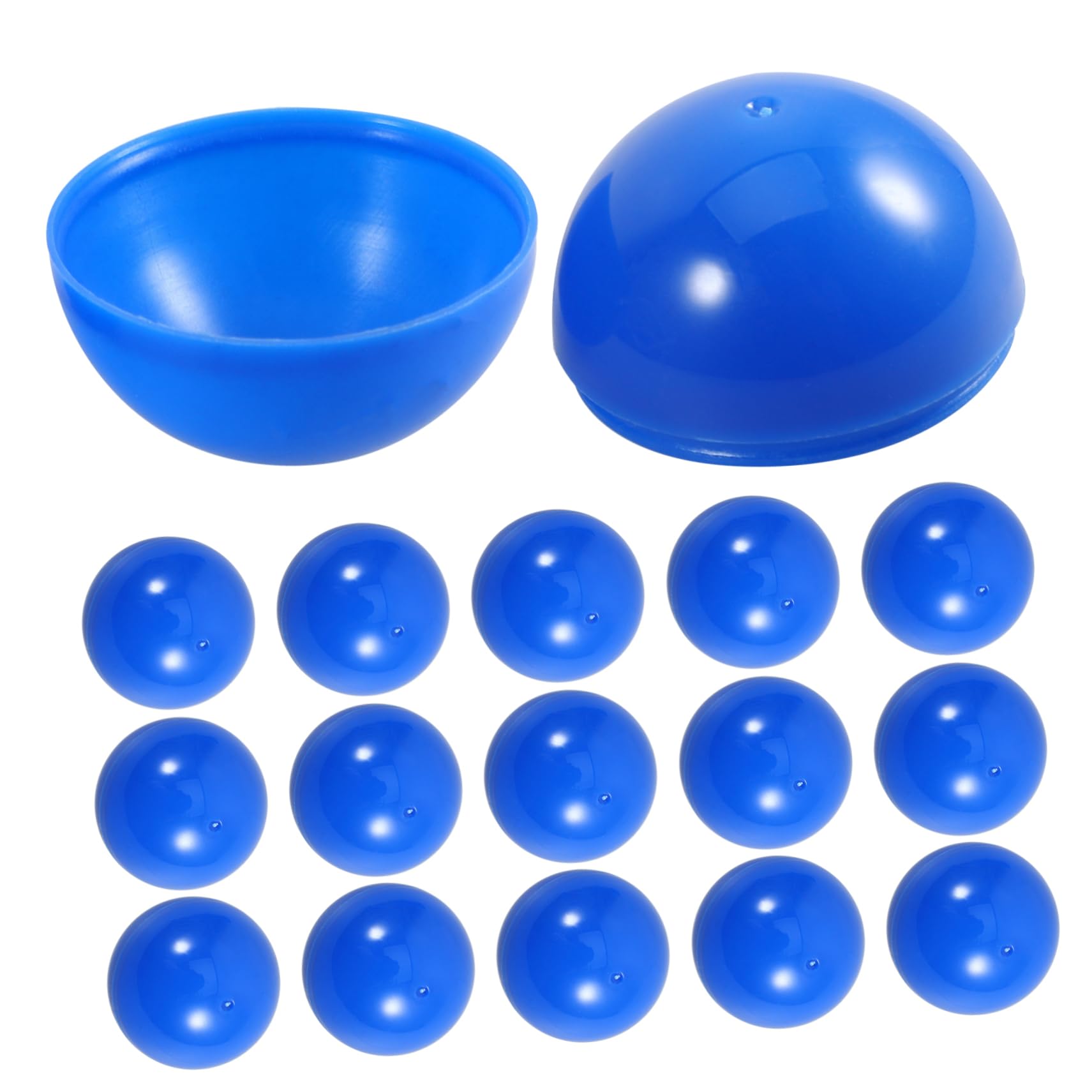 ABOOFAN 50pcs Blue Bingo Balls Reusable PVC Game Balls for Entertainment Raffles Party Activities