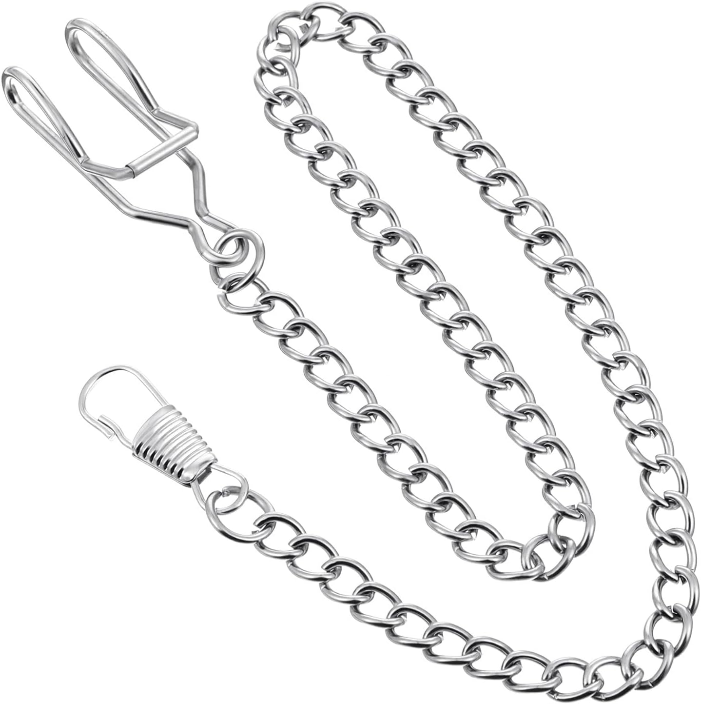 Pocket Watch Chain, Silver Pocket Chain for Men 14.5 Inch Vintage Alloy Vest Chains for Men Women Daily Party Accessory Pocket Watch Chain, Silver Pocket Chain for Men 14.5 Inch Vintage Alloy Vest Chains for Men Women Daily Party Accessory