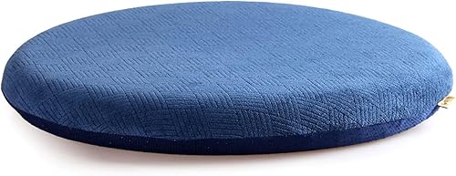 Cojín redondo para sillas de patio, almohadilla de espuma viscoelástica antideslizante, cojín redondo para taburete, transpirable, comodidad y