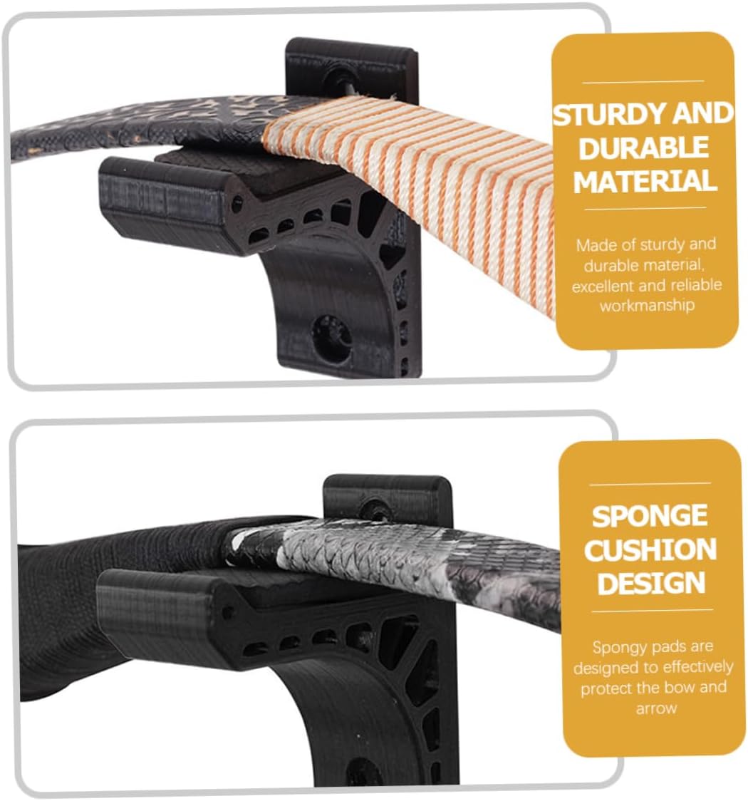 Wall Mounted Bow Rack Display Bracket for Traditional Bows Easy Installation with Adhesive Screw