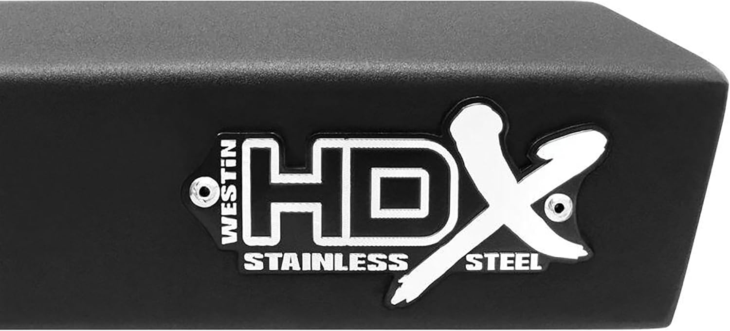 Westin 56-140252 HDX Stainless Drop Nerf Bars fits 2017-2024 Titan Crew Cab 2016-2024 Titan XD Crew Cab Textured Black Pair