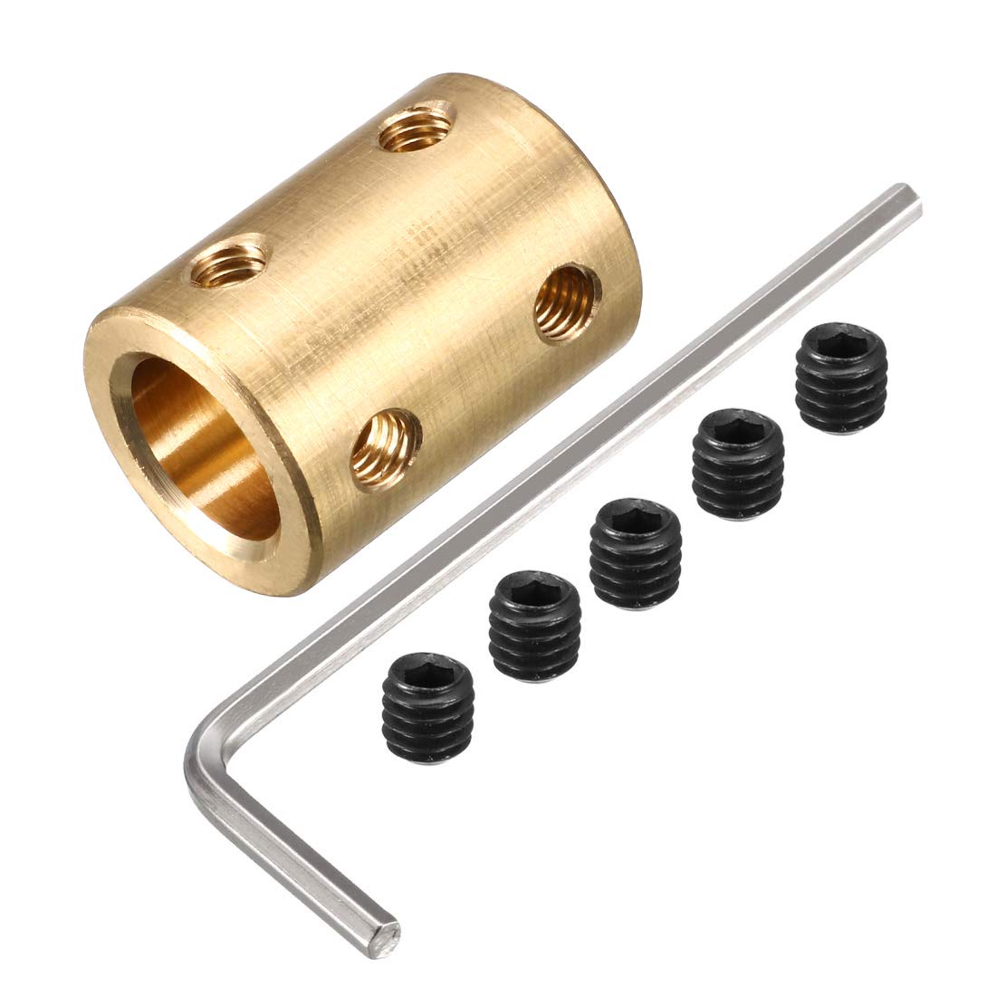 2 Raccords Rigides Acier 8mm à 10mm - Connecteur D'Arbre Pour Moteur, CNC, Imprimante 3D - L22xD16mm