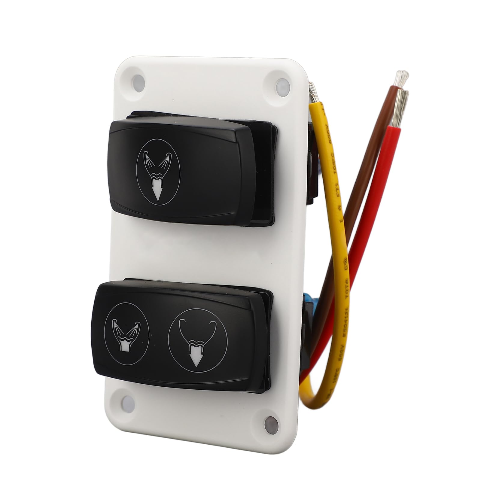 Boat Toilet Switch Panel , RV Toilet Rocker Switch 3 WayUniversal Fit for Yacht