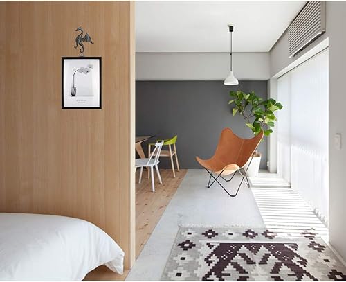 Miniatura 4 de Ganchos de montaje en pared de dragón, decorativo, rústico, de hierro fundido, dragón, soporte de estante resistente para colgar abrigos, llaves,