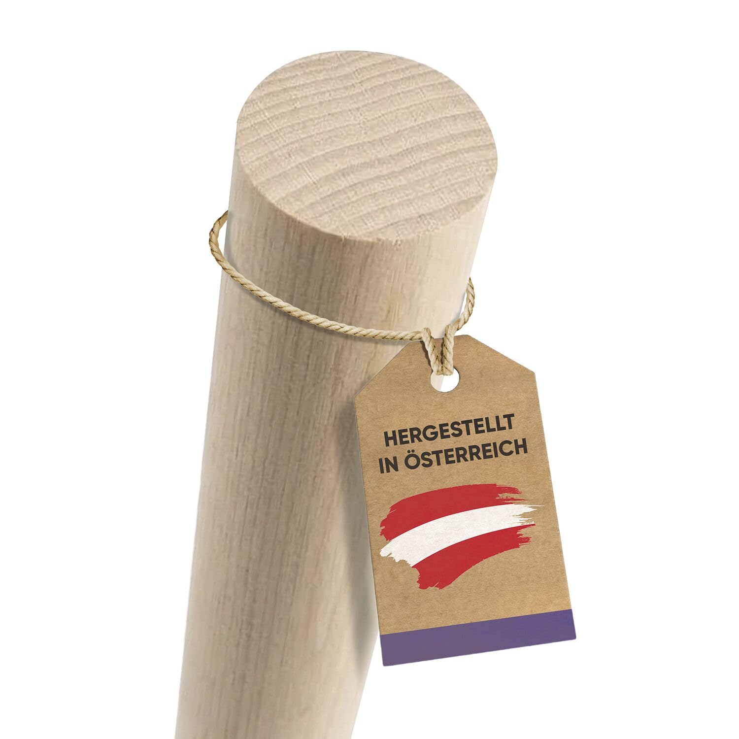 vasalat Bacchette in legno liscio per fai da te, 100 cm x 20 mm, 6 pezzi
