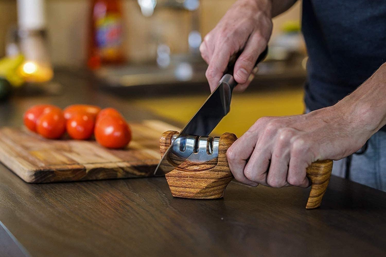 Affilacoltelli da cucina, affilacoltelli professionale gadget da cucina - strumento for affilare i coltelli da cucina for affilare coltelli smussati, lame, coltelli da cucina, set di coltelli