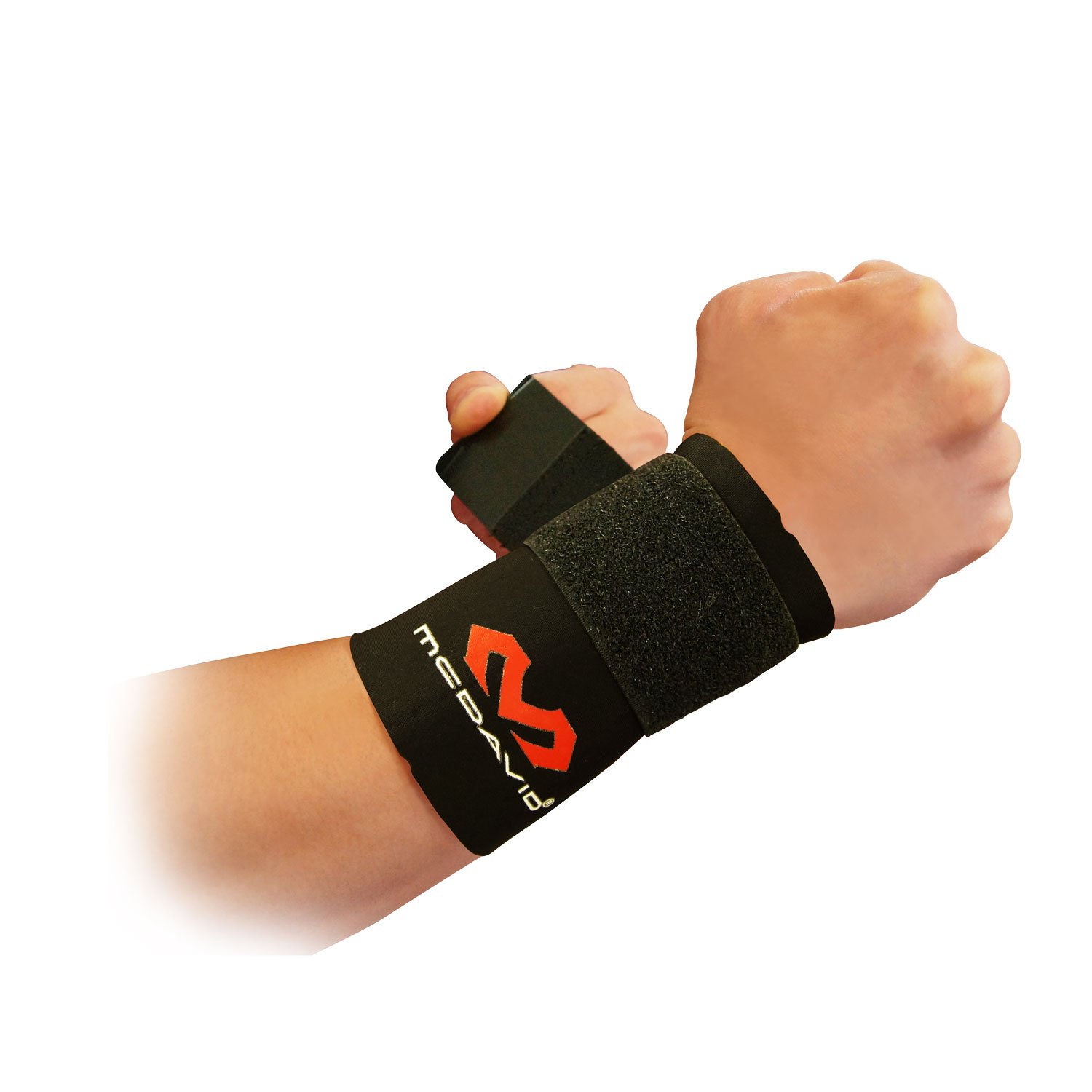 makudabiddo Strap Wrist Support, Left, Right, Unisex M4511 BK/Black , black